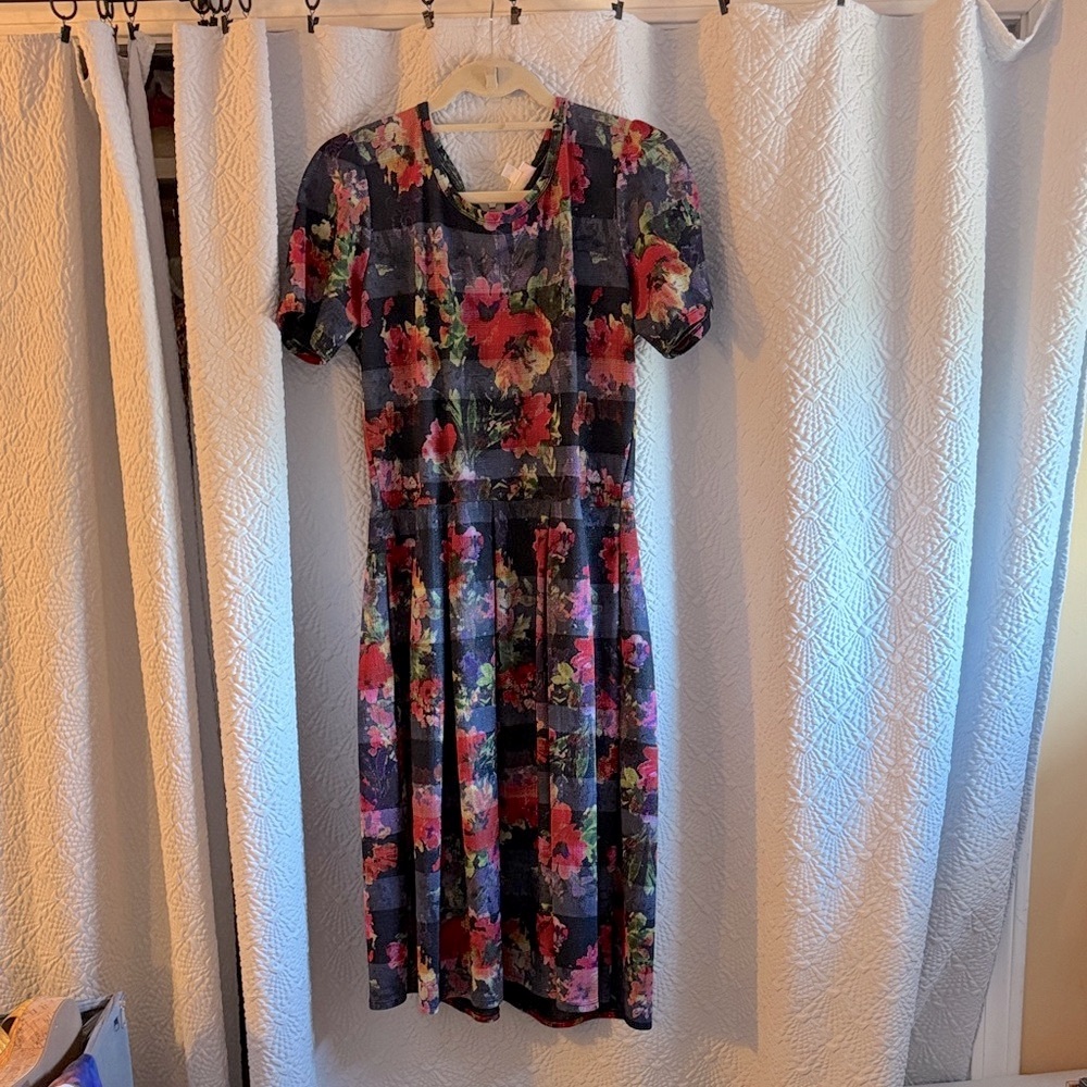 LuLaRoe Amelia Dress Multicolor Floral size XL